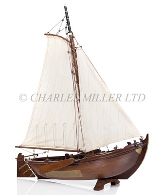 Lot 3 - A WELL-CONSTRUCTED WOOD AND METAL MODEL FOR A 19TH CENTURY DUTCH YACHT, 20TH CENTURY