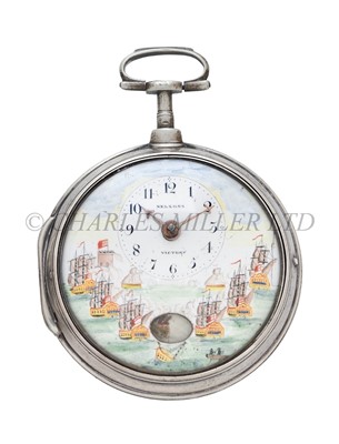 Lot 166 - A COMMEMORATIVE AUTOMATON WATCH FOR THE BATTLE OF THE NILE, 1801