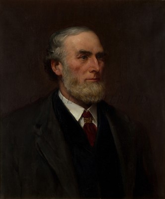 Lot 53 - ENGLISH SCHOOL (19TH CENTURY) - Portrait of George Holt, director of Lamport & Holt