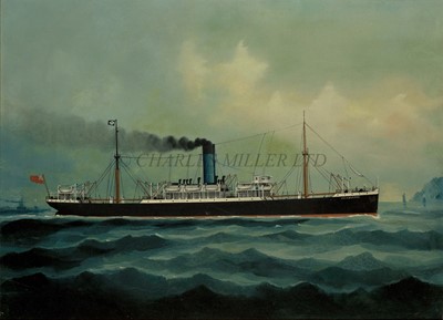 Lot 60 - CHINESE SCHOOL (20TH CENTURY) The Blue Funnel Line's S.S. 'Agamemnon', circa 1900