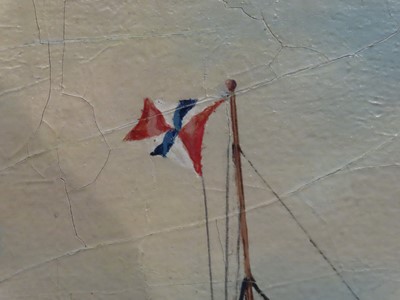 Lot 55 - CHINESE SCHOOL (19TH CENTURY) - A Blue Funnel Line 'Patroclus' Class steamer off China