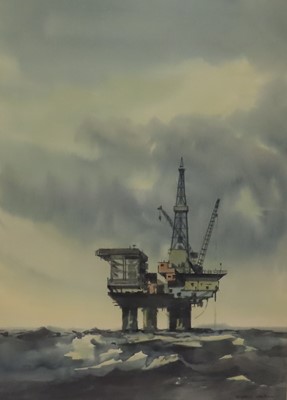 Lot 17 - SYDNEY VALE (BRITISH, 1916-1991) - Study of an oil rig