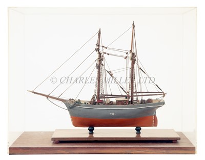 Lot 8 - A SAILOR'S MODEL OF THE TOP SAIL SCHOONER C&F NURSE OF BRIDGWATER, CIRCA 1910