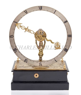 Lot 297 - A 17TH CENTURY STYLE MARITIME 'MYSTERY' CLOCK BY HAROLD CARTER-BOWLES, 20TH CENTURY