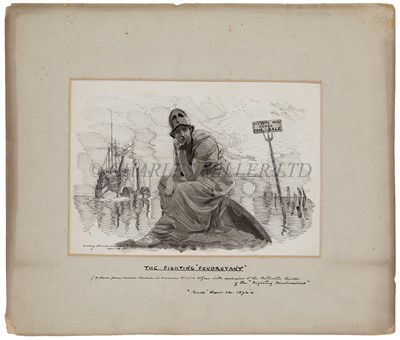 Lot 203 - EDWARD LINLEY SAMBOURNE (BRITISH, 1844-1910) - The Fighting "Foudroyant"