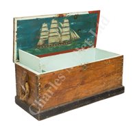 Lot 173 - A 19TH CENTURY SAILOR’S CHEST