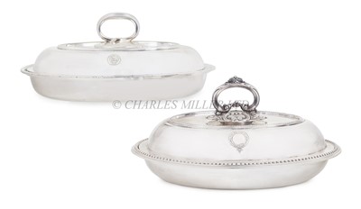 Lot 80 - A LATE 19TH CENTURY SILVER PLATED ENTREE DISH FOR THE ATLANTIC ROYAL MAIL STEAM NAVIGATION COMPANY ("GALWAY LINE")
