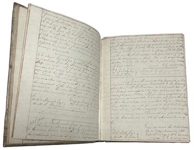 Lot 143 - A COPY BOOK BELONGING TO GRANVILLE GEORGE WALDEGRAVE, LATER SECOND BARON RADSTOCK