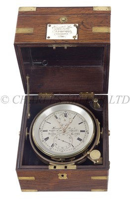 Lot 295 - Ø A TWO-DAY MARINE CHRONOMETER BY HEWITT & SON, LONDON, CIRCA 1850