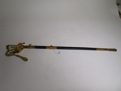 Lot 251 - AN 1846-PATTERN ROYAL NAVY FLAG OFFICER'S DRESS SWORD, EARLY 20TH CENTURY