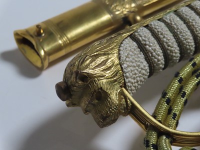 Lot 251 - AN 1846-PATTERN ROYAL NAVY FLAG OFFICER'S DRESS SWORD, EARLY 20TH CENTURY