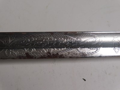 Lot 251 - AN 1846-PATTERN ROYAL NAVY FLAG OFFICER'S DRESS SWORD, EARLY 20TH CENTURY