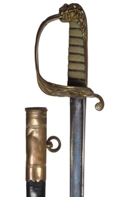 Lot 26 - AN 1827-PATTERN ROYAL NAVY OFFICER'S DRESS SWORD
