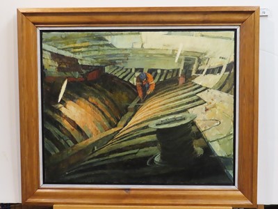 Lot 72 - δ RICHARD DACK (BRITISH, B. 1944) - Refitting Provident I 1998