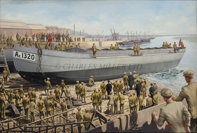 Lot 234 - GAYDON KING (20TH CENTURY) - Launch of the world's first all-welded ship, 11th June 1918