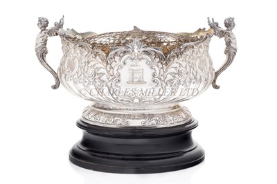 Lot 38 - A VICTORIAN SILVER ROSE BOWL PRESENTED TO THE WORSHIPFUL COMPANY OF SHIPWRIGHTS