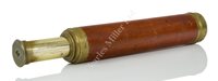 Lot 267 - A 1¾IN. THREE-DRAW MAHOGANY AND BRASS TELESCOPE BY T. MASON, DUBLIN, CIRCA 1820