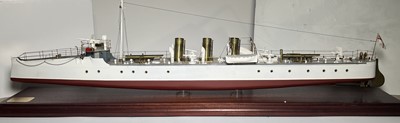 Lot 52 - A 1:48 SCALE AUXILIARY MODEL FOR H.M. TORPEDO BOAT DESTROYER 'BOXER', ORIGINALLY BUILT BY J.R. THORNYCROFT, CHISWICK [1894]