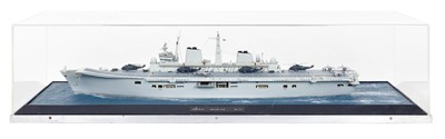 Lot 286 - A NAVAL RECRUITMENT MODEL FOR H.M.S. 'ARK ROYAL', MODELLED BY JOHN GLOSSOP, LINTON (1981)