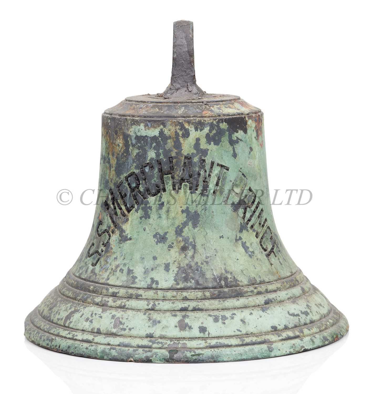 Lot 59 - A SHIP'S BELL FOR THE PRINCE LINE'S S.S. 'MERCHANT PRINCE', 1902