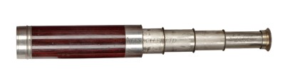 Lot 326 - A 1½IN. FOUR-DRAW TELESCOPE BY C. W. DIXEY, LONDON, CIRCA 1860