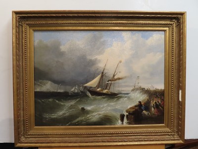 Lot 219 - WILLIAM ADOLPHUS KNELL (BRITISH, 1805-1875) The arrival of Prince Albert aboard the P.S. 'Ariel' at Dover en route to London for his marriage to Queen Victoria in 1840