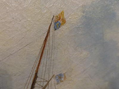 Lot 219 - WILLIAM ADOLPHUS KNELL (BRITISH, 1805-1875) The arrival of Prince Albert aboard the P.S. 'Ariel' at Dover en route to London for his marriage to Queen Victoria in 1840