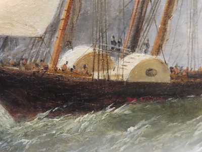 Lot 219 - WILLIAM ADOLPHUS KNELL (BRITISH, 1805-1875) The arrival of Prince Albert aboard the P.S. 'Ariel' at Dover en route to London for his marriage to Queen Victoria in 1840