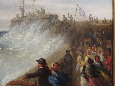 Lot 219 - WILLIAM ADOLPHUS KNELL (BRITISH, 1805-1875) The arrival of Prince Albert aboard the P.S. 'Ariel' at Dover en route to London for his marriage to Queen Victoria in 1840