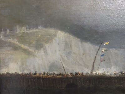 Lot 219 - WILLIAM ADOLPHUS KNELL (BRITISH, 1805-1875) The arrival of Prince Albert aboard the P.S. 'Ariel' at Dover en route to London for his marriage to Queen Victoria in 1840