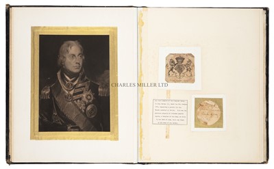 Lot 3 - A LOCK OF NELSON'S HAIR TAKEN FROM HIS PIGTAIL AND PRESENTED BY CAPTAIN HARDY, 1806