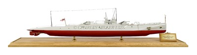 Lot 256 - A DETAILED 1:85 SCALE MODEL OF THE EXPERIMENTAL CRUISER-COMMERCE RAIDER SUBMARINE H.M.S. X.1 [1923]