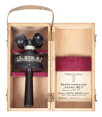 Lot 187 - A KRIEGSMARINE HAND-HELD ANEMOMETER, CIRCA 1944