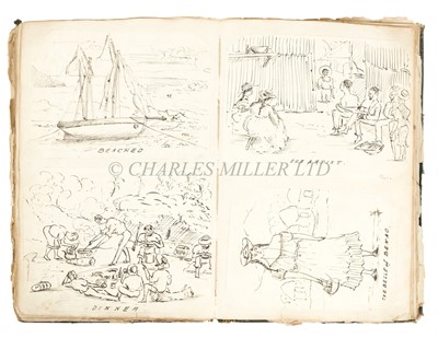 Lot 148 - AN ENTERTAINING ALBUM OF NAVAL CARICATURES, CIRCA 1868