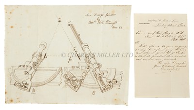 Lot 246 - ELLIOTT BROTHERS: TECHNICAL DRAWINGS FOR A RANGEFINDER, 1882