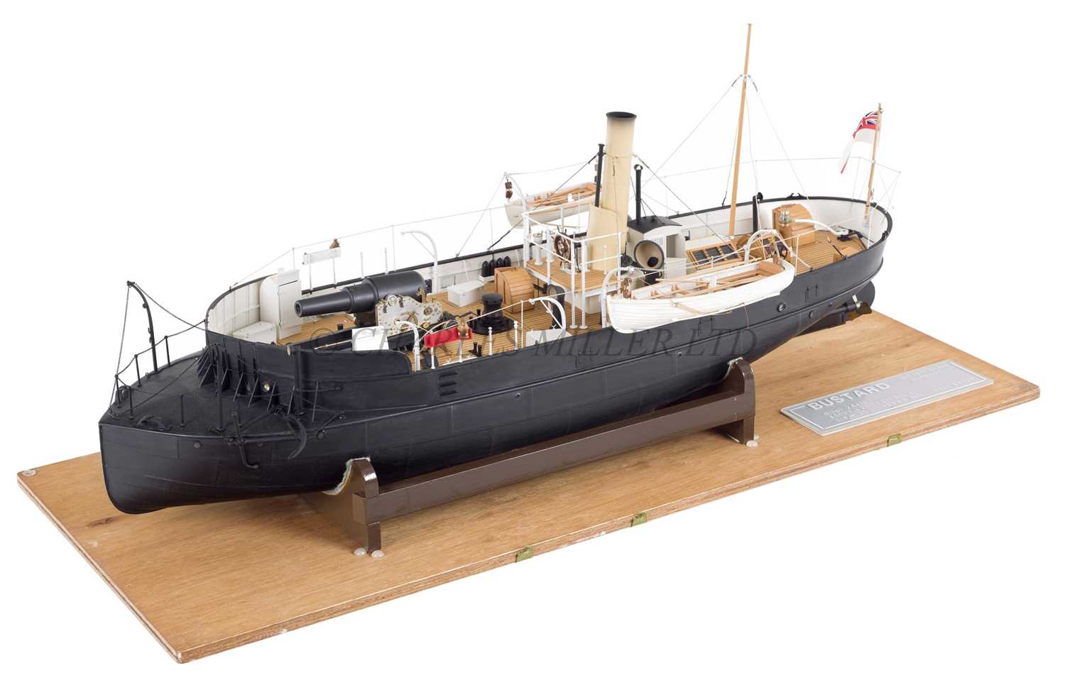 Lot 156 - A 1:32 SCALE BUILDER'S-STYLE MODEL OF THE 'ANT'-CLASS FLATIRON GUNBOAT H.M.S. 'BUSTARD' [1871]