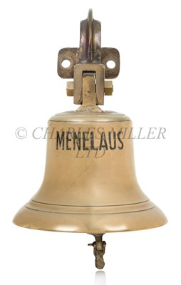 Lot 89 - A BRIDGE BELL FROM THE BLUE FUNNEL LINE'S S.S. 'MENELAUS', 1957