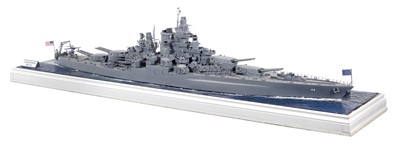 Lot 185 - A DETAILED 1:96 SCALE WATERLINE MODEL OF THE 'TENNESSEE'-CLASS BATTLESHIP U.S.S. 'CALIFORNIA' [1918]
