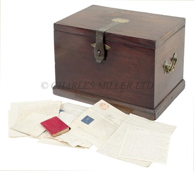 Lot 125 - CAPTAIN WILLIAM PRYCE CUMBY'S PLATE CHEST, EARLY 19TH CENTURY