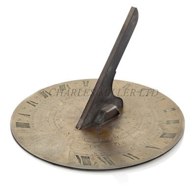 Lot 242 - A BRASS SUNDIAL BY THOMAS HEATH, CIRCA 1750