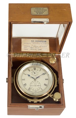 Lot 234 - A TWO-DAY MARINE CHRONOMETER BY THOMAS MERCER, CIRCA 1957