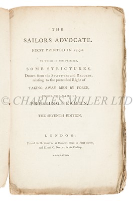 Lot 107 - TWO RARE 18TH-CENTURY WORKS ON NAVAL IMPRESSMENT