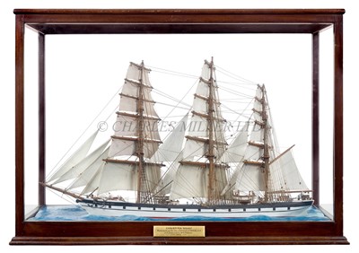 Lot 8 - A SAILOR'S WATERLINE MODEL OF THE CLIPPER 'CHRISTINA MARY'