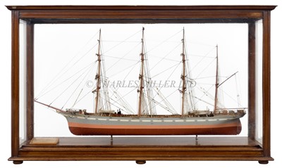 Lot 14 - A FINELY DETAILED FULLY-RIGGED 1:96 SCALE POSSIBLE BUILDER'S MODEL FOR THE BARQUE 'CARRADALE', FOR ALEXANDER STEPHEN & SONS, 1889