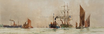 Lot 55 - CHARLES EDWARD DIXON (BRITISH 1872-1934) Above Gravesend