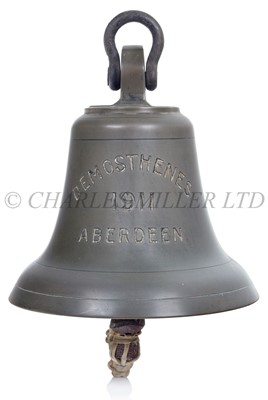 Lot 58 - A SHIP'S BELL FOR THE ABERDEEN LINE'S 'DEMOSTHENES', 1911