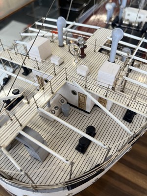 Lot 78 - A BUILDER'S BOARDROOM MODEL FOR THE M.V. 'CLAN MACLAREN', BUILT BY SINCLAIR MODEL ENGINEERING FOR GREENOCK DOCKYARD CO., 1946