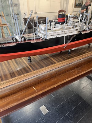 Lot 78 - A BUILDER'S BOARDROOM MODEL FOR THE M.V. 'CLAN MACLAREN', BUILT BY SINCLAIR MODEL ENGINEERING FOR GREENOCK DOCKYARD CO., 1946