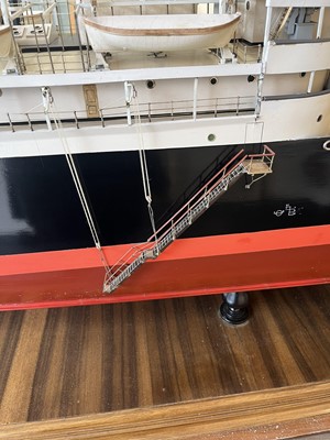 Lot 78 - A BUILDER'S BOARDROOM MODEL FOR THE M.V. 'CLAN MACLAREN', BUILT BY SINCLAIR MODEL ENGINEERING FOR GREENOCK DOCKYARD CO., 1946