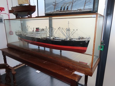 Lot 78 - A BUILDER'S BOARDROOM MODEL FOR THE M.V. 'CLAN MACLAREN', BUILT BY SINCLAIR MODEL ENGINEERING FOR GREENOCK DOCKYARD CO., 1946